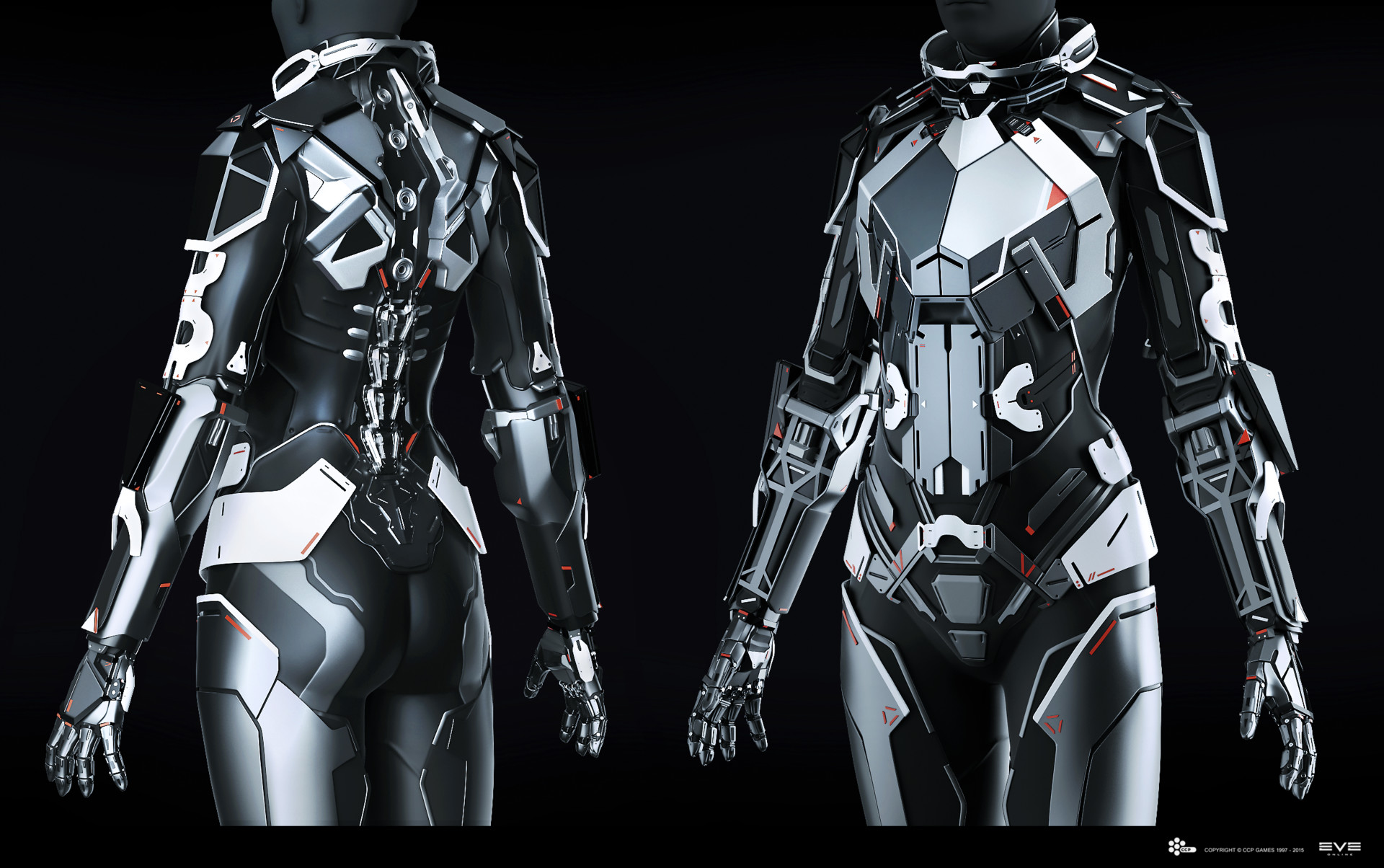 Artstation Eve Online Combat Suit High Poly Andrei Cristea