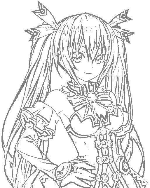 Artstation Hyperdimension Neptunia Noire Drawing Michael Otoole