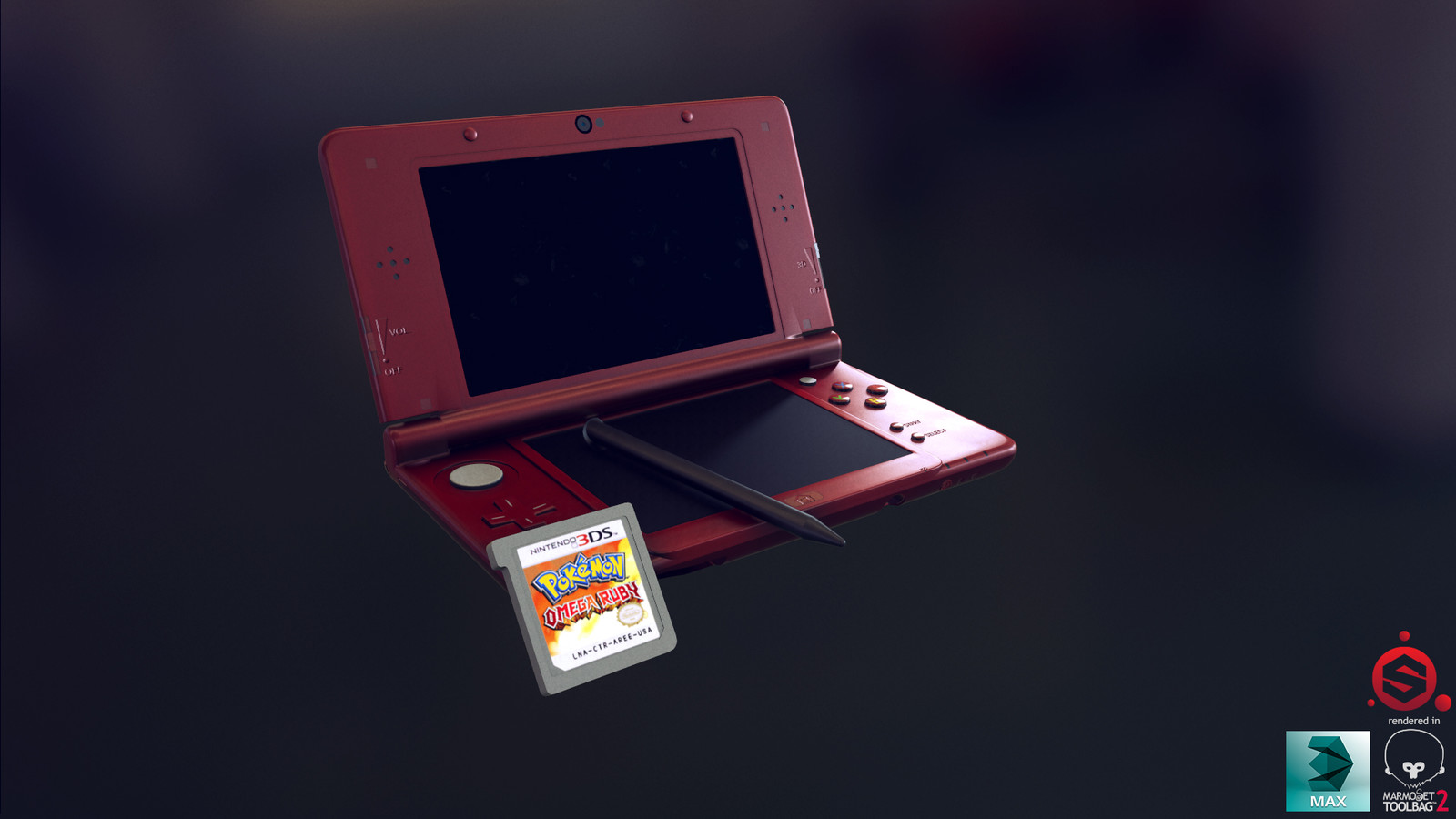 3ds metallic red