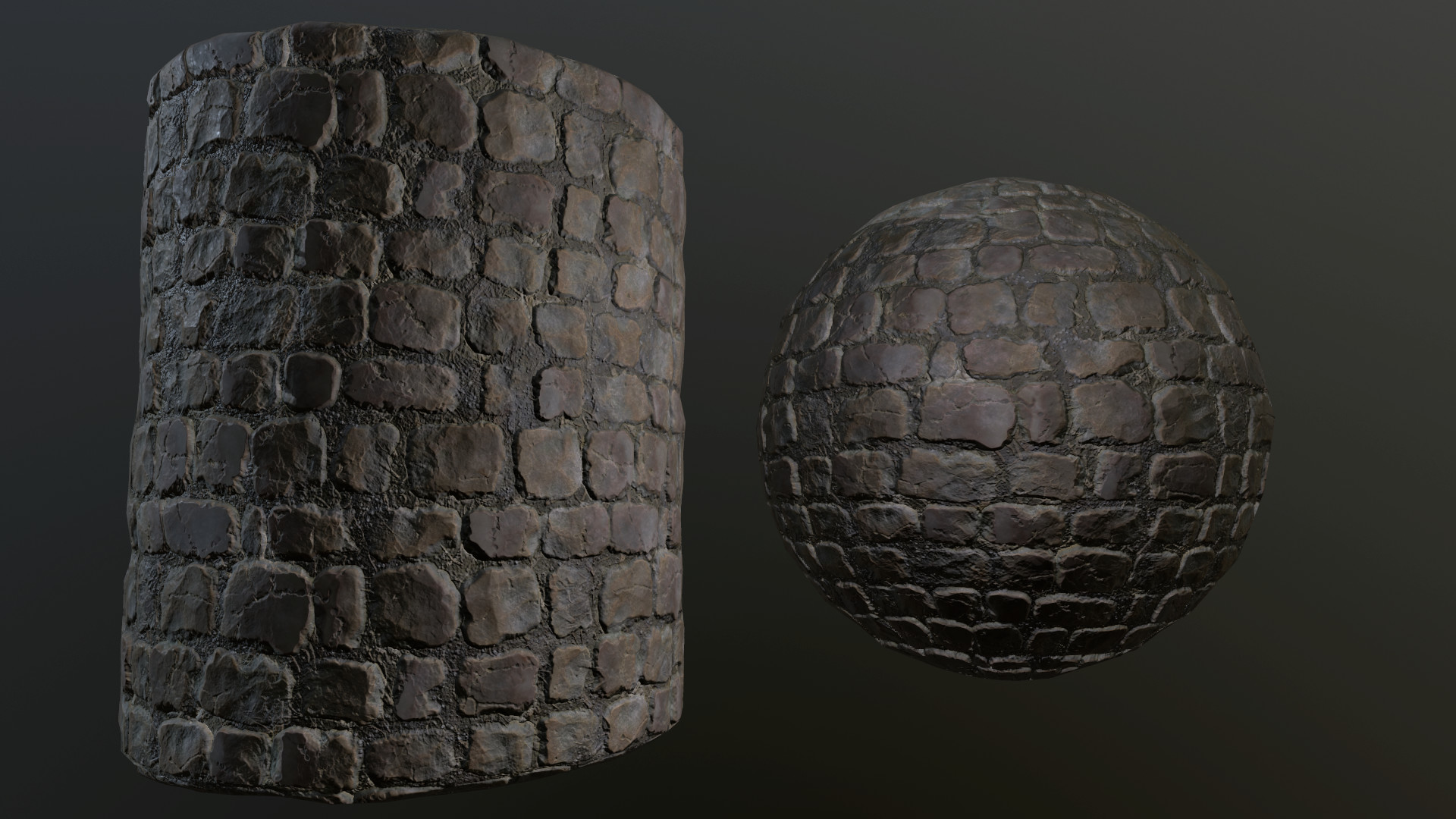 ArtStation - cobblestone01 - substance study