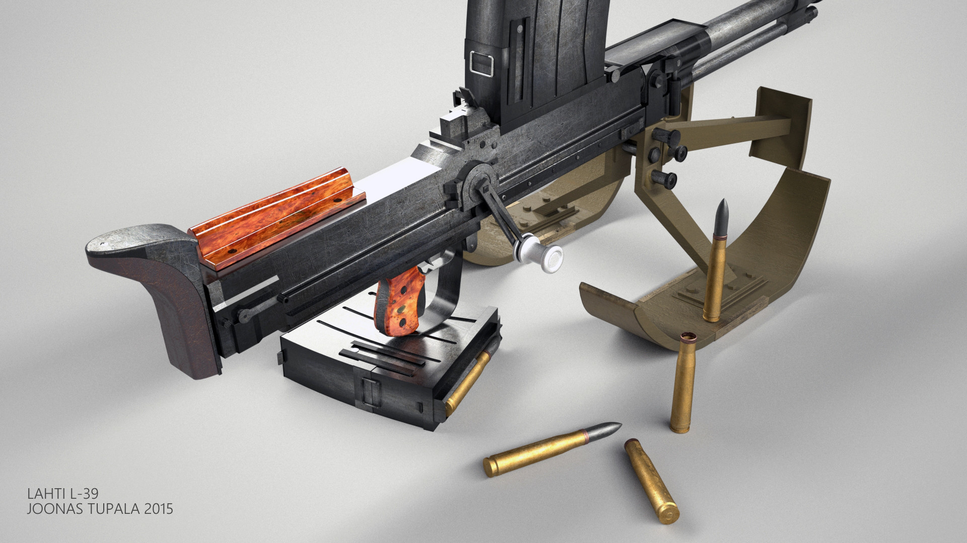 Artstation Lahti L 39 Anti Tank Rifle Joonas Tupala
