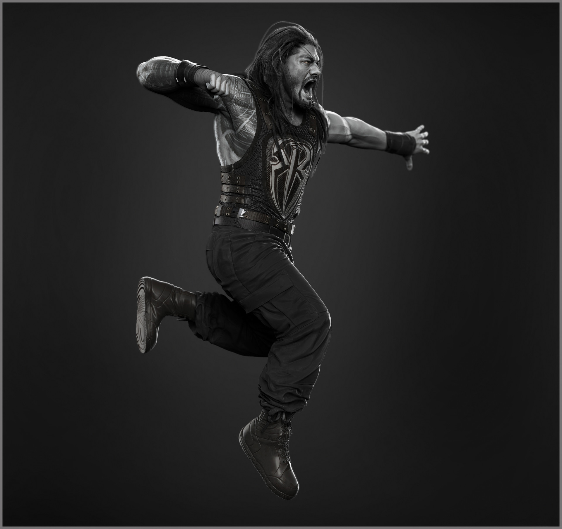 Artstation Roman Reigns Done For Wwe Hossein Diba