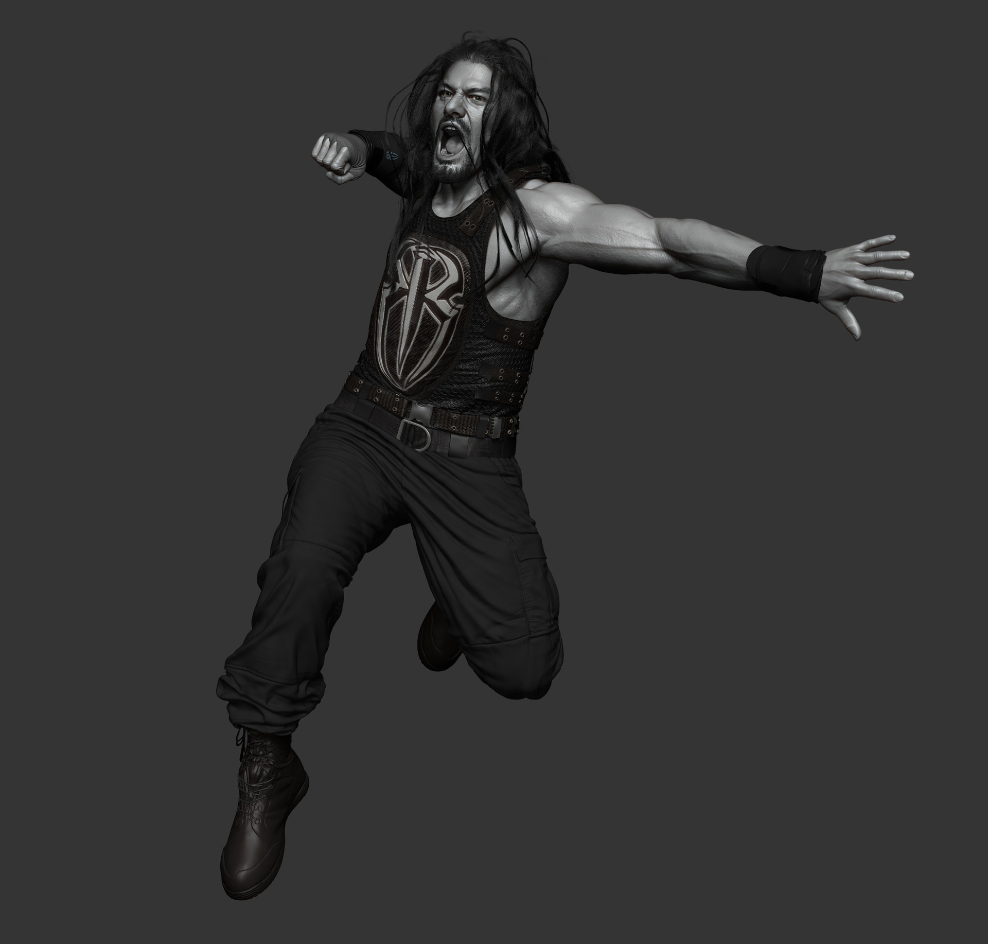 Artstation Roman Reigns Done For Wwe Hossein Diba