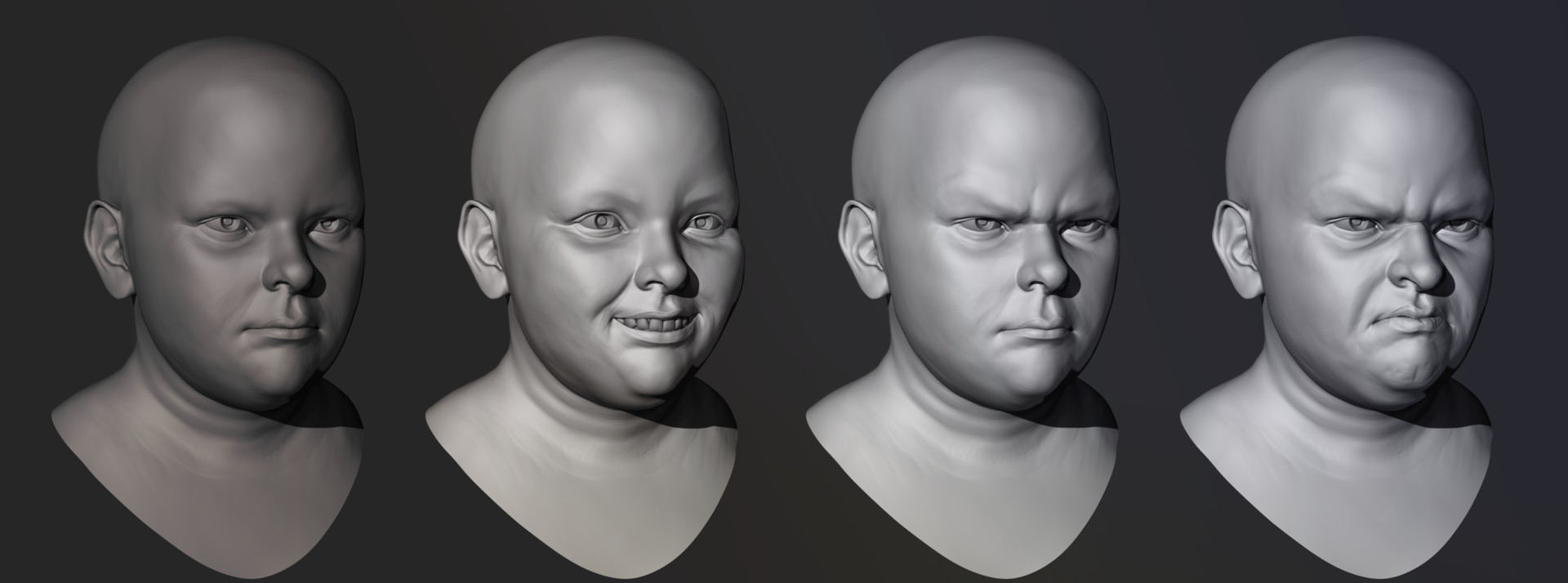 ArtStation Face Expression Study
