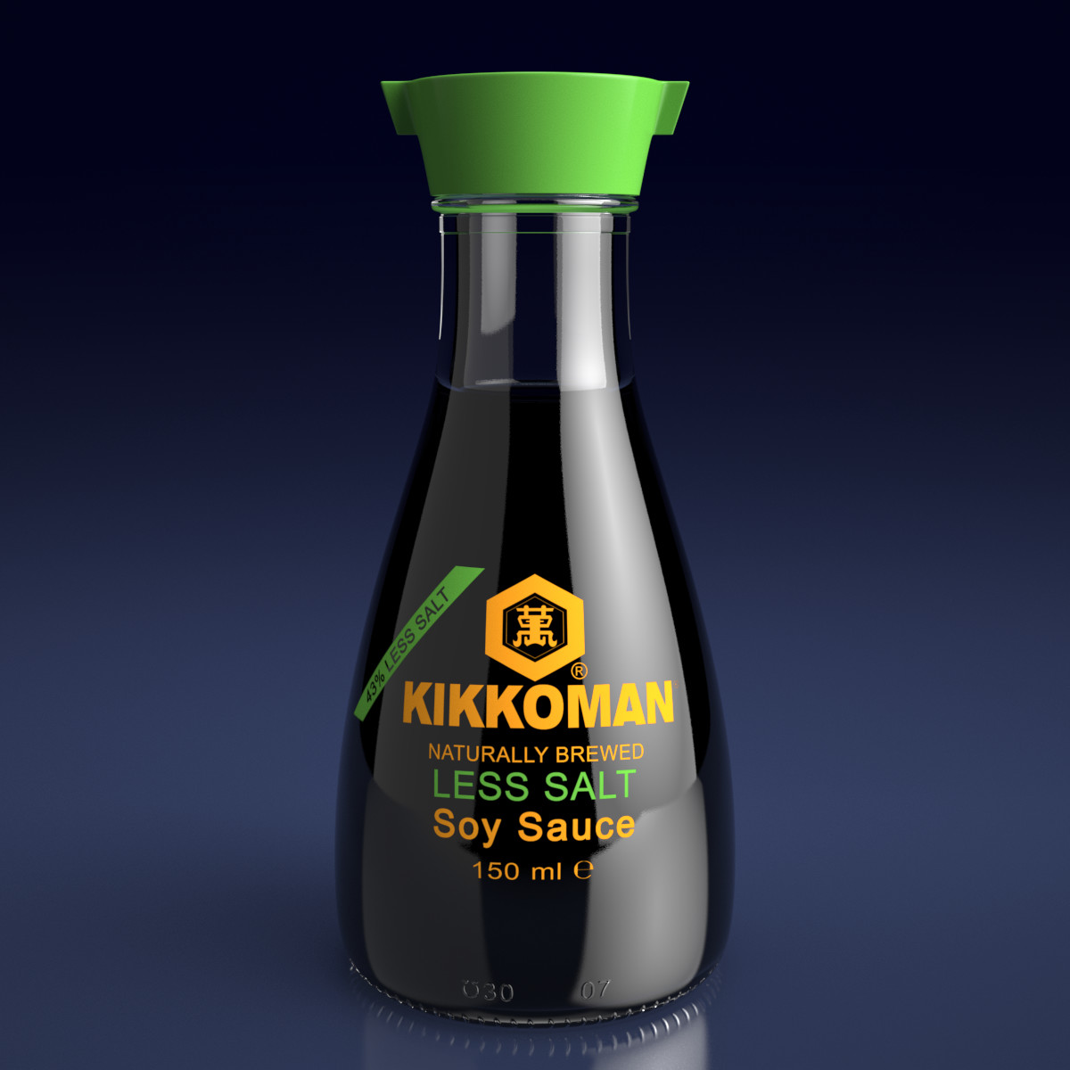 Kikkoman Soy Sauce Less Salt