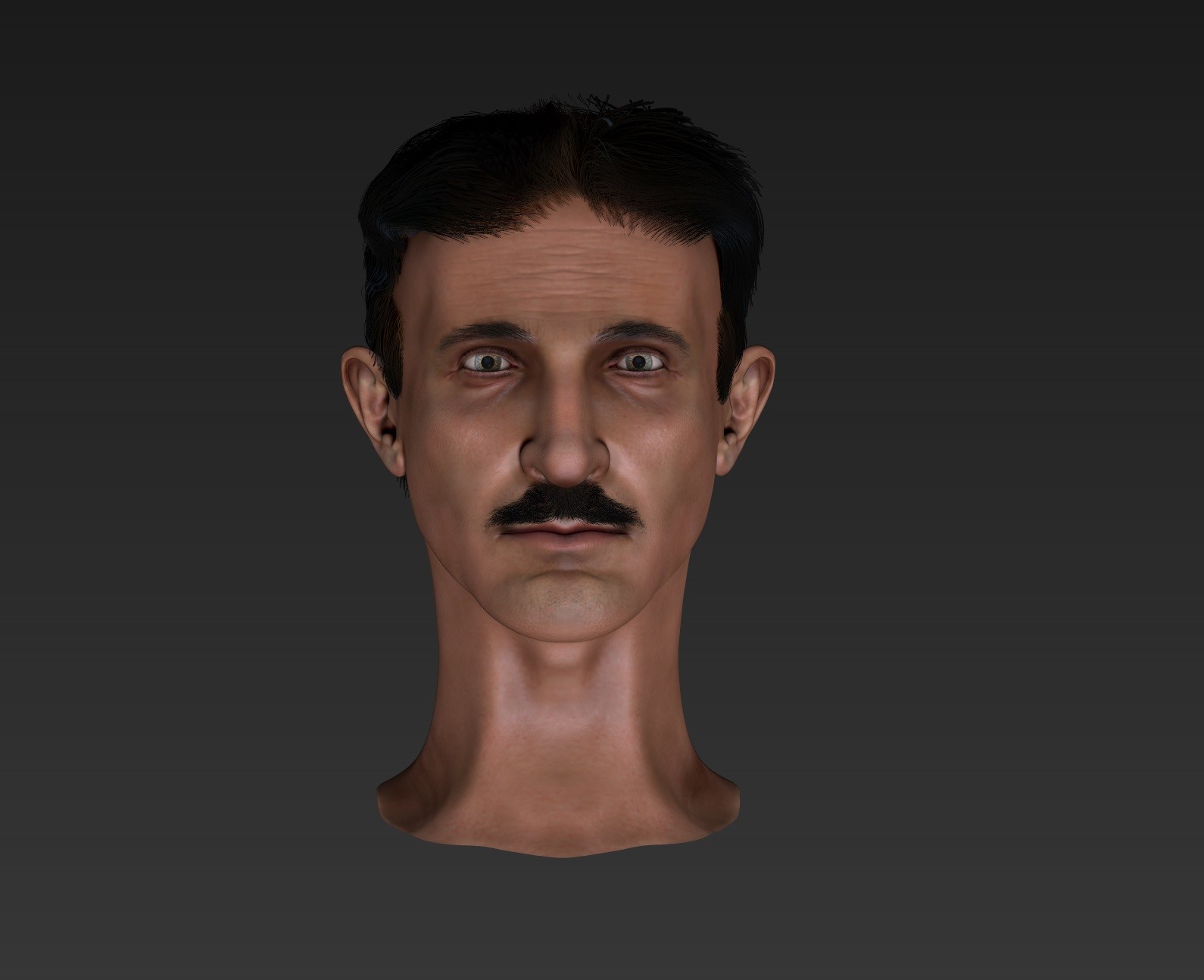 Artstation Nikola Tesla 3d Character Mustafa Vangol