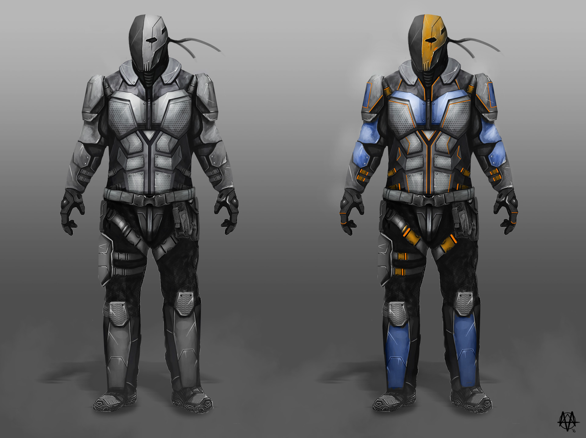 Deathstroke - Original Armor Concept.