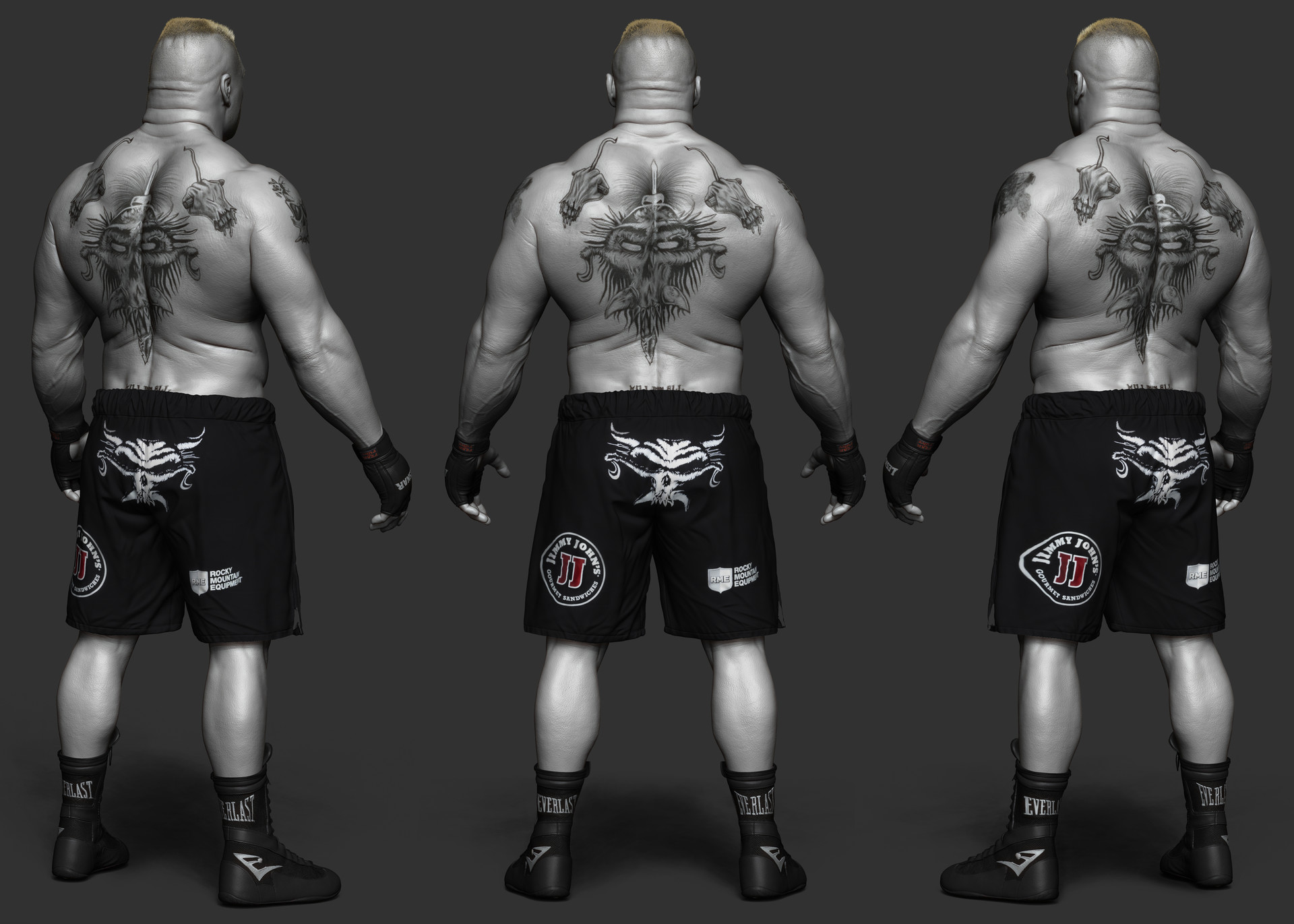 Artstation Brock Lesnar Done For Wwe Hossein Diba