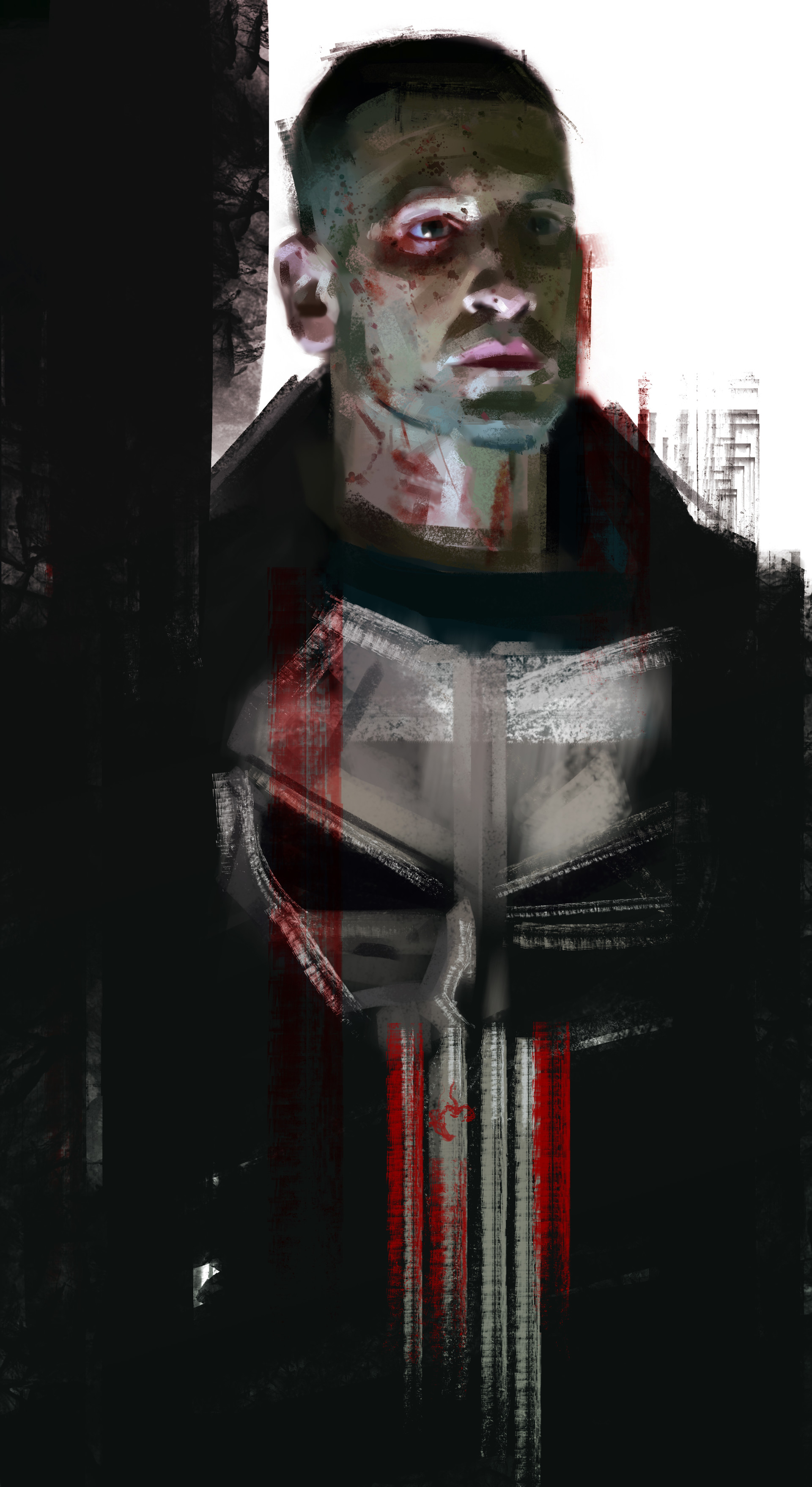 絵画 PUNISHER With the Punisher it's all or nothing