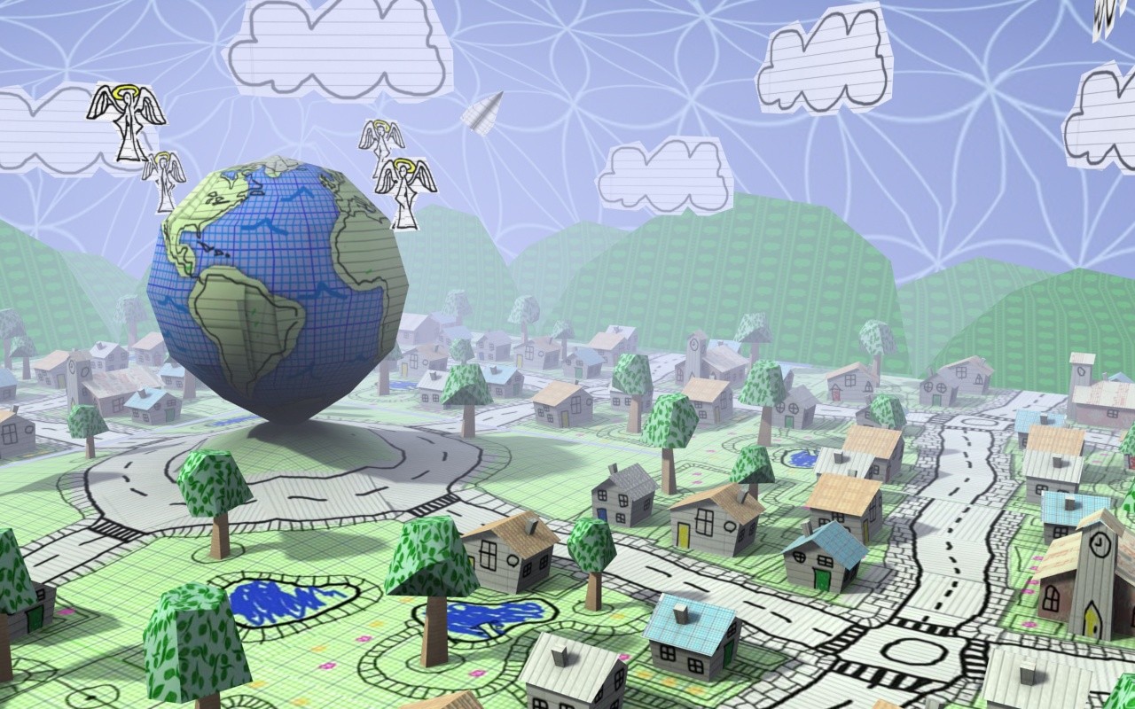 Mike Engstrom Doodle Earth Android Live Wallpaper Very Low Poly