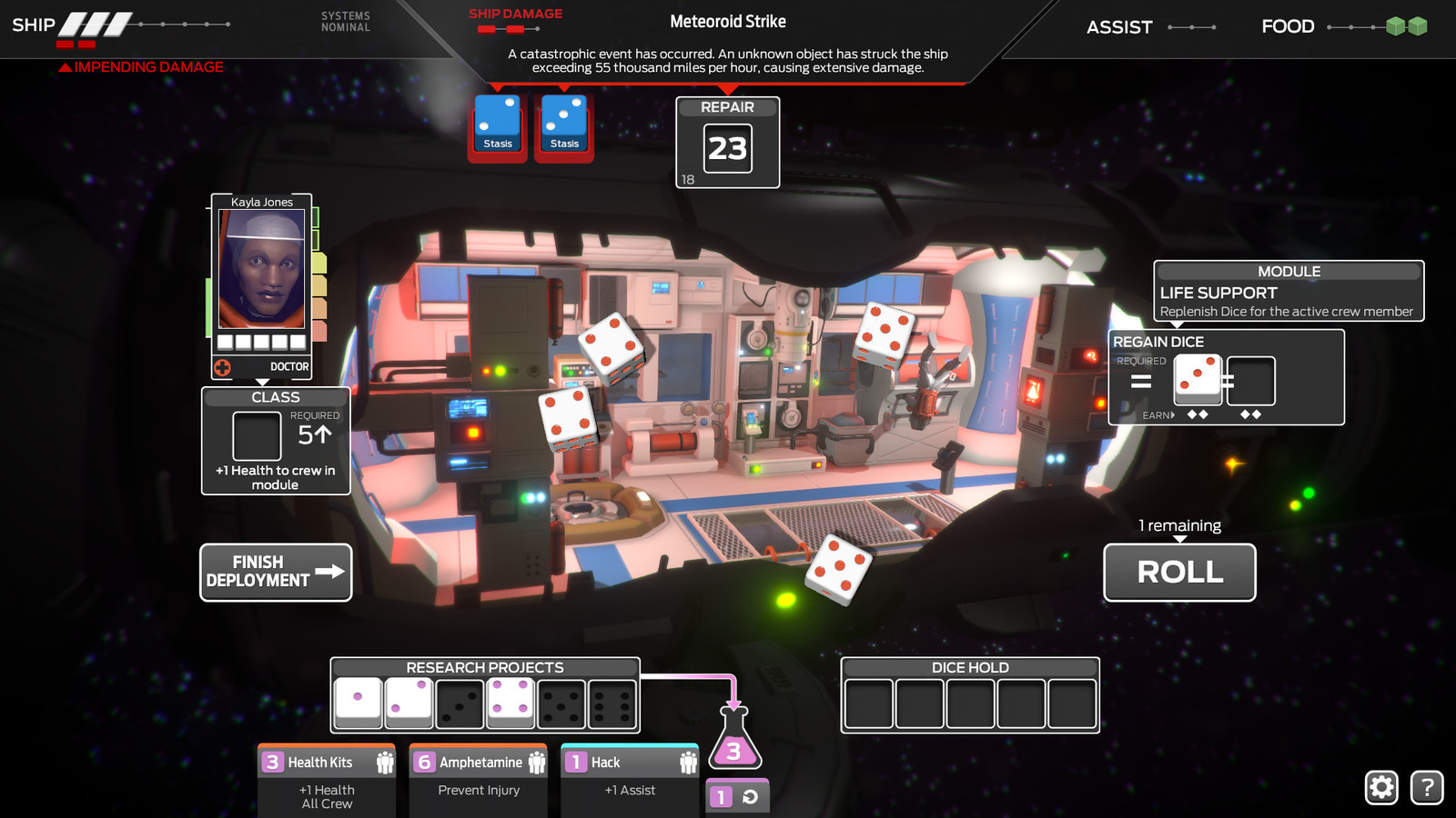 In-game screenshot... with alarms active