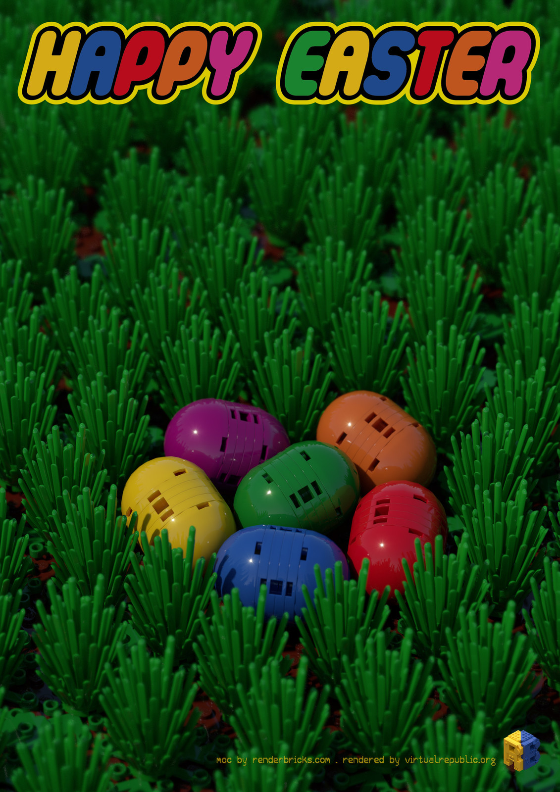 Lego Happy Easter 16 Renderbricks Artstation