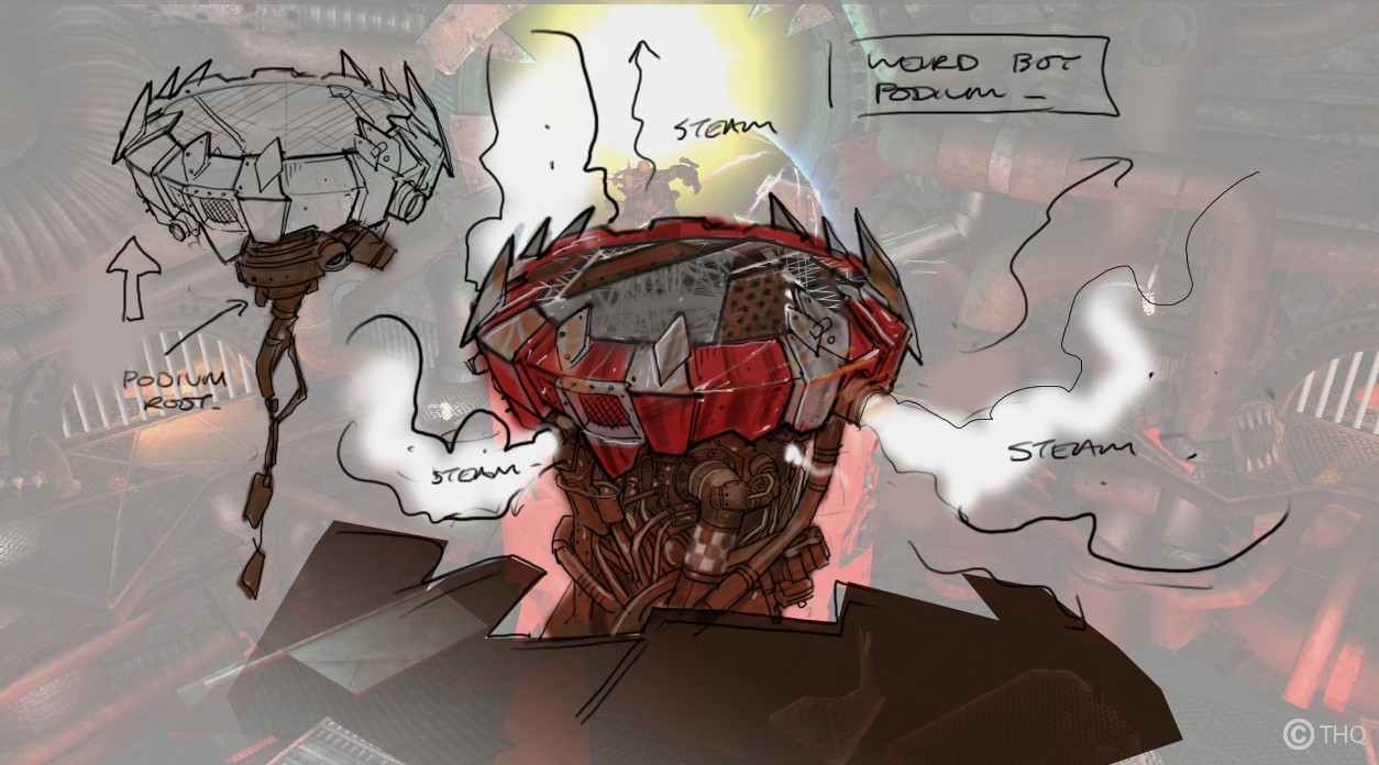 Weirdboy_Podium Concept provided by concept artist.