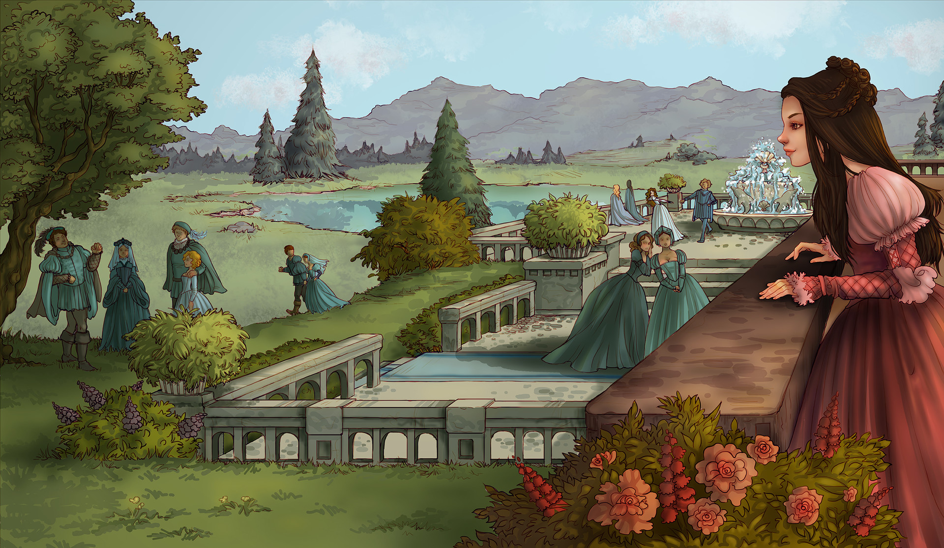 луиза ингрем рэйнер (1832-1924), английская. голландский живописец david vinckboons. музыка средневековый город. музыкальный стиль средневековья. основа музыкальной культуры средневековья.