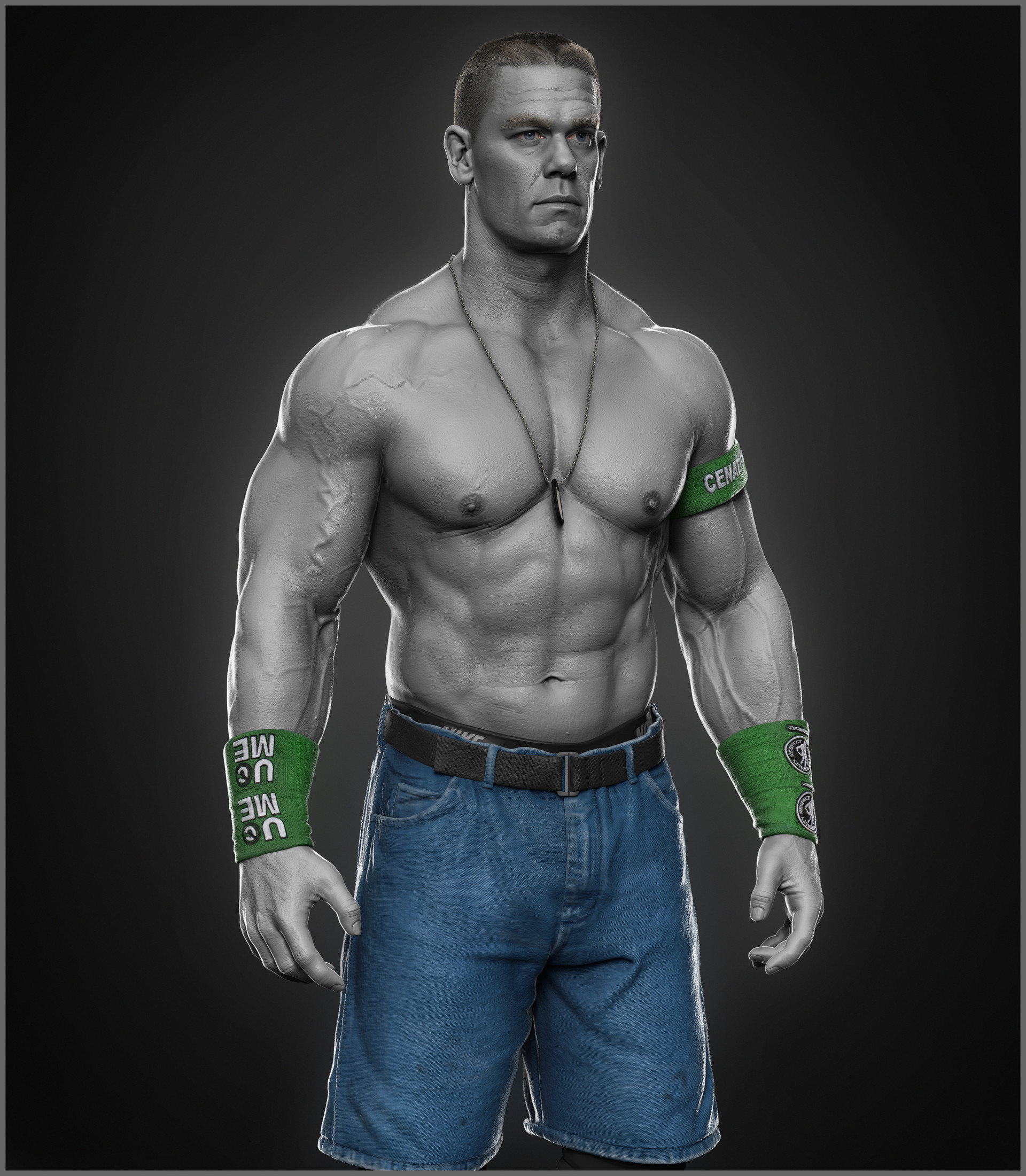 Artstation John Cena Done For Wwe Hossein Diba