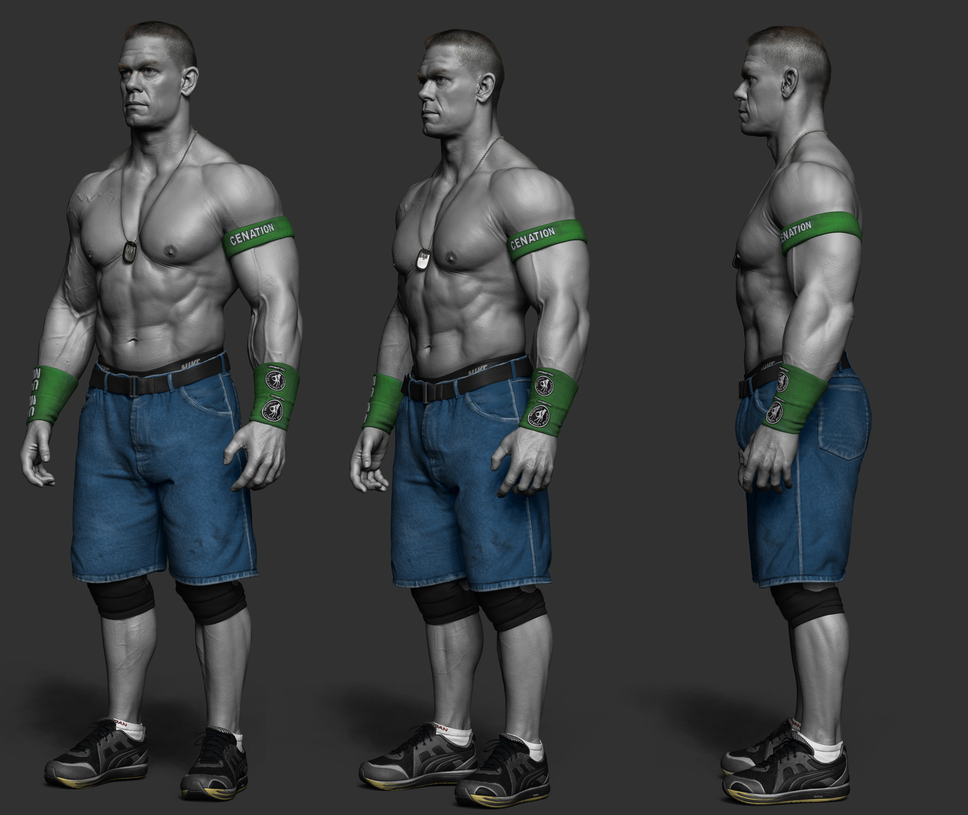 Artstation John Cena Done For Wwe Hossein Diba
