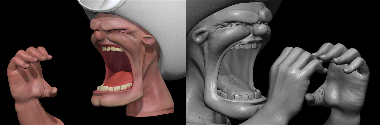 Polypaint and Sculpt in Zbrush