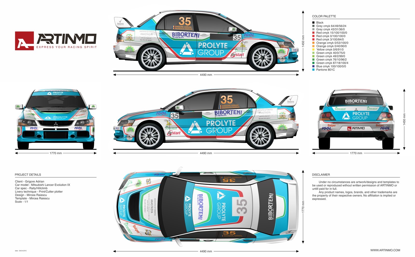 Design car livery EVO 9