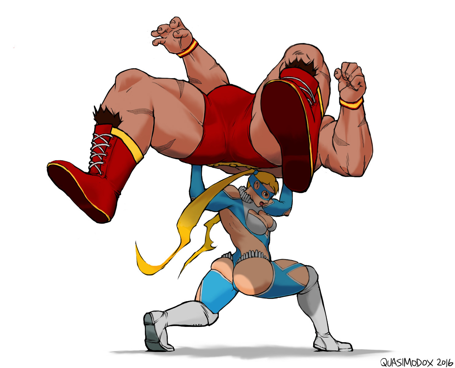 R. Mika VS Zangief -Street Fighter V