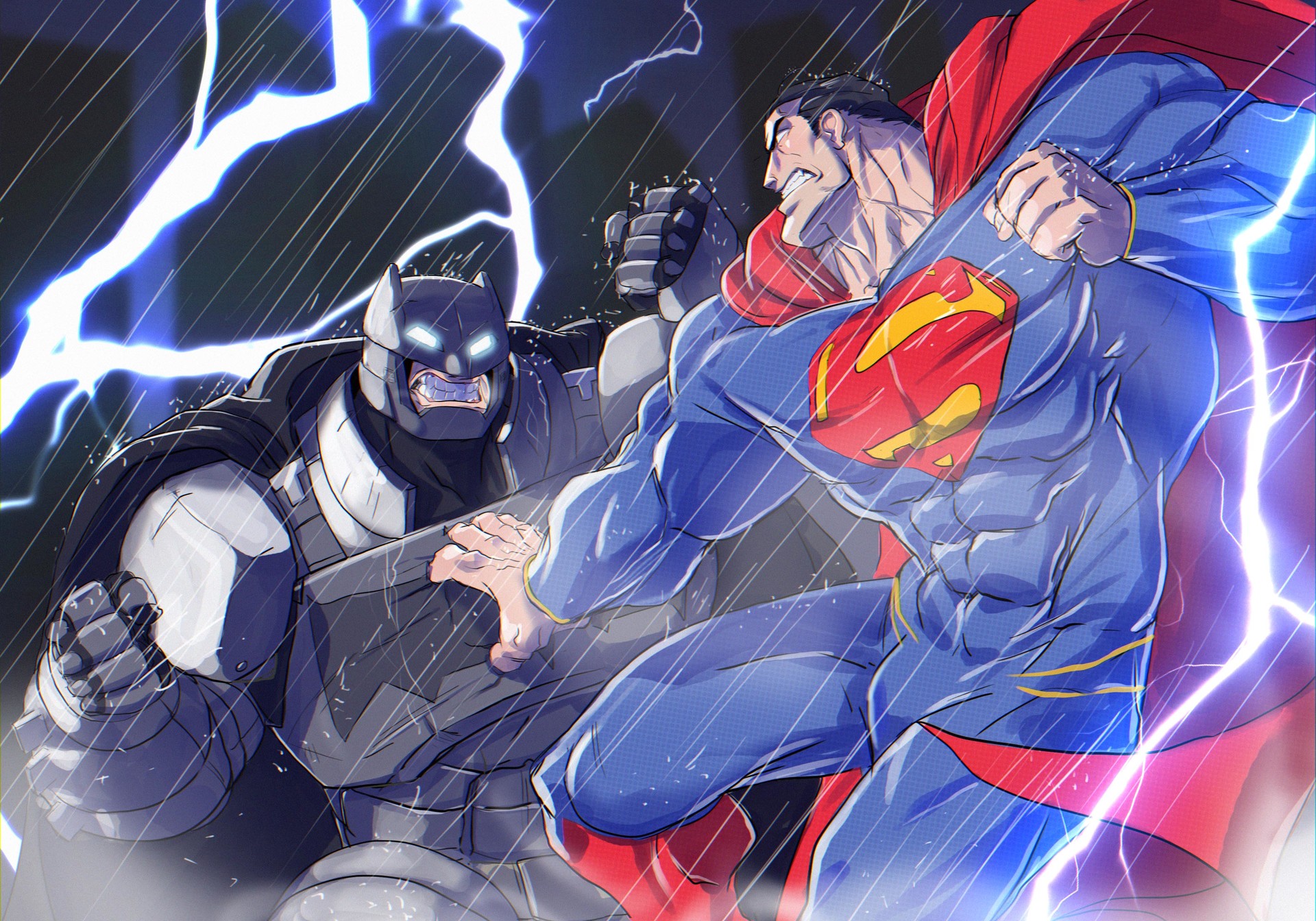 ArtStation - superman vs batman, Eslam AboShady
