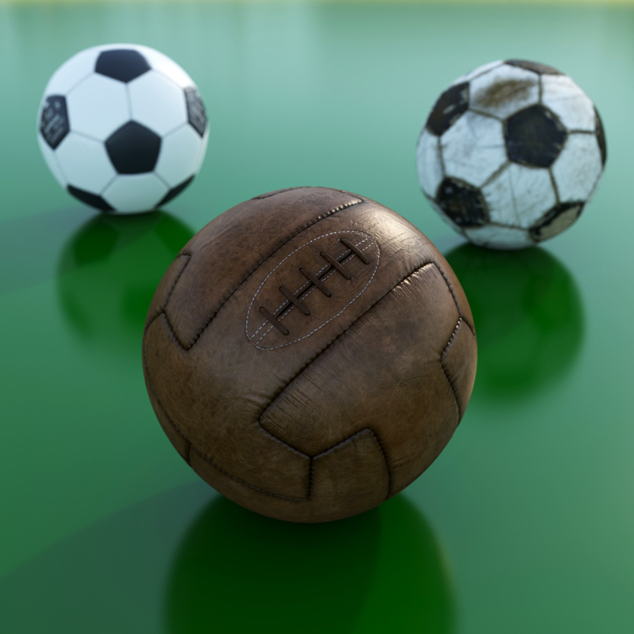 baas Voorkeursbehandeling gevoeligheid Igor Kochnev - Soccer Balls (Mid- & Low-polygonal)