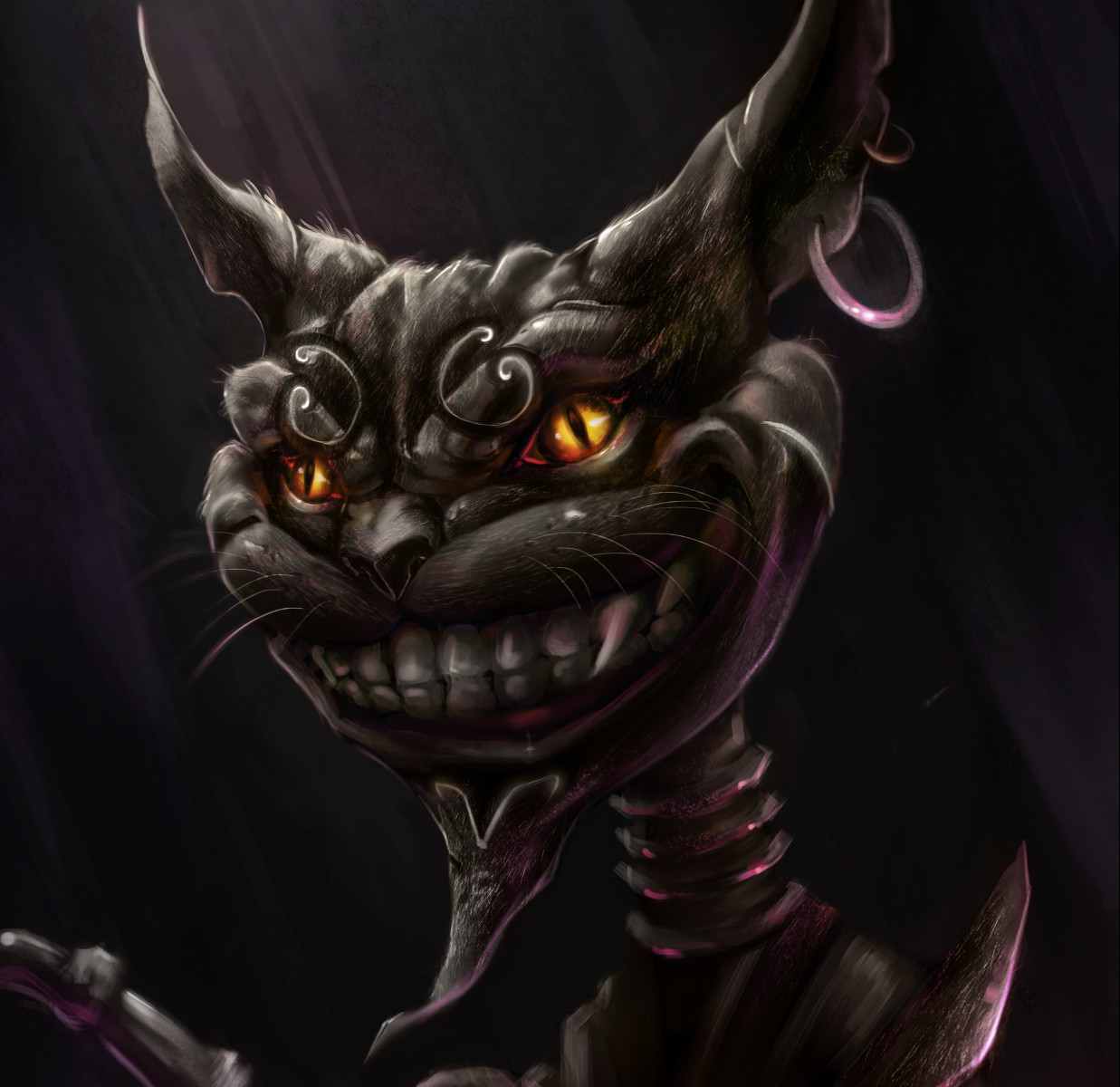 Artstation Cheshire Cat Alice In Madness Return Fan Art Suwan