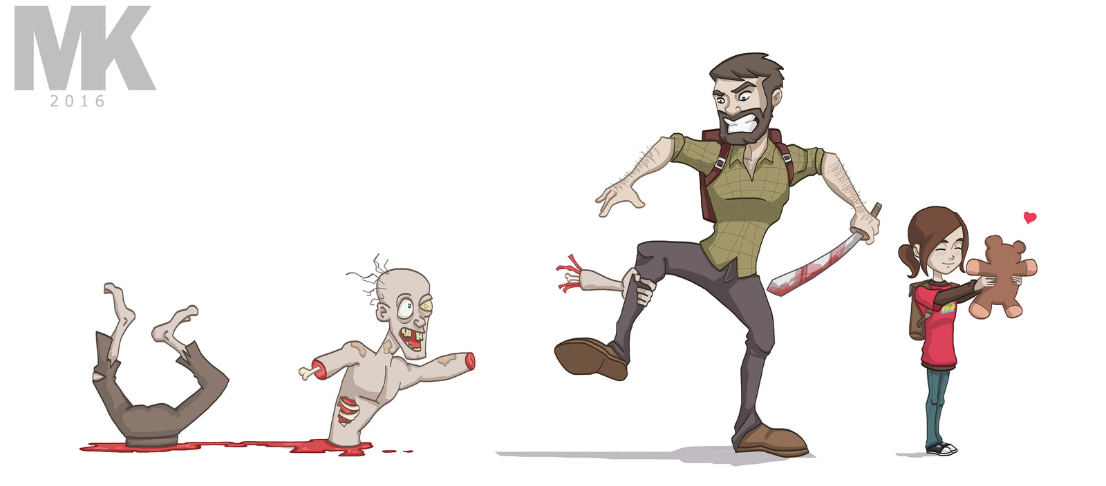 The Last Of Us - Zombie attack!!
