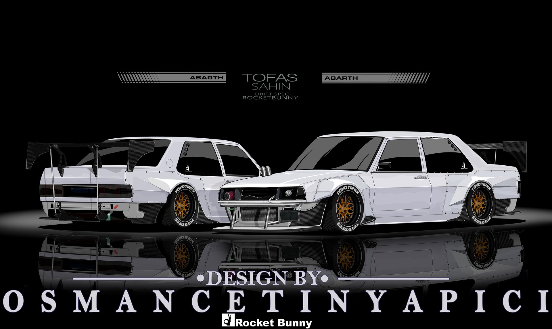 fiat tofas sahin with rocketbunny