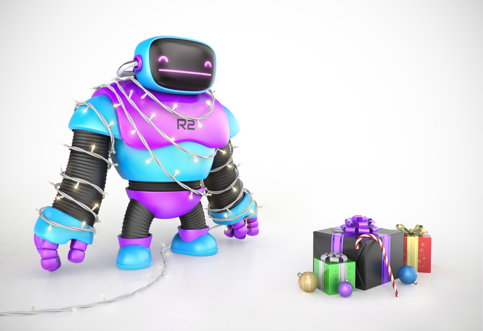 ArtStation Christmas Robot