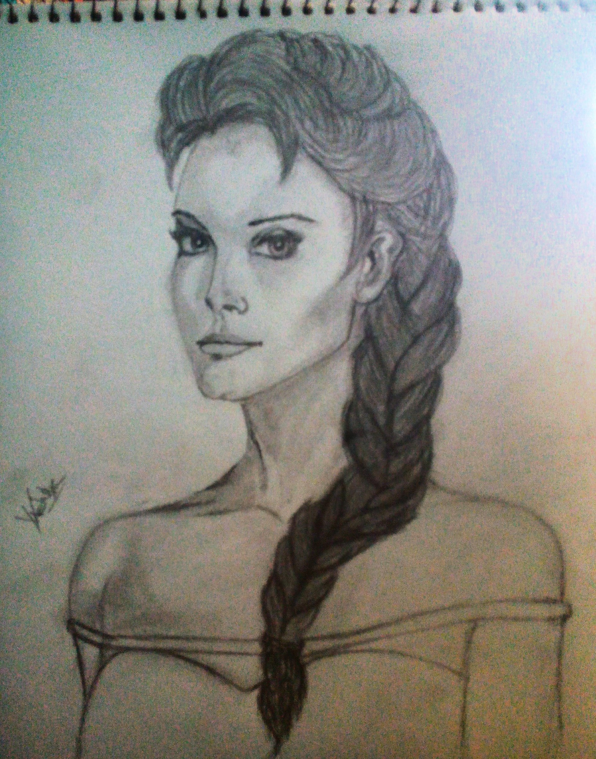 Artstation Beautiful Girl Pencil Sketch Vishal Solanki