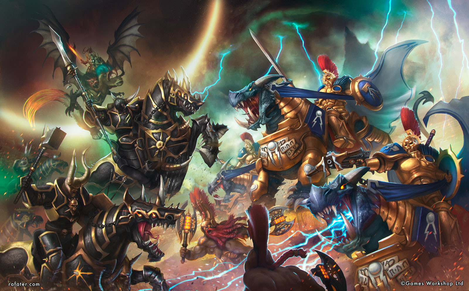 Warhammer - Age of Sigmar - Dracothion guard vs Varanguard