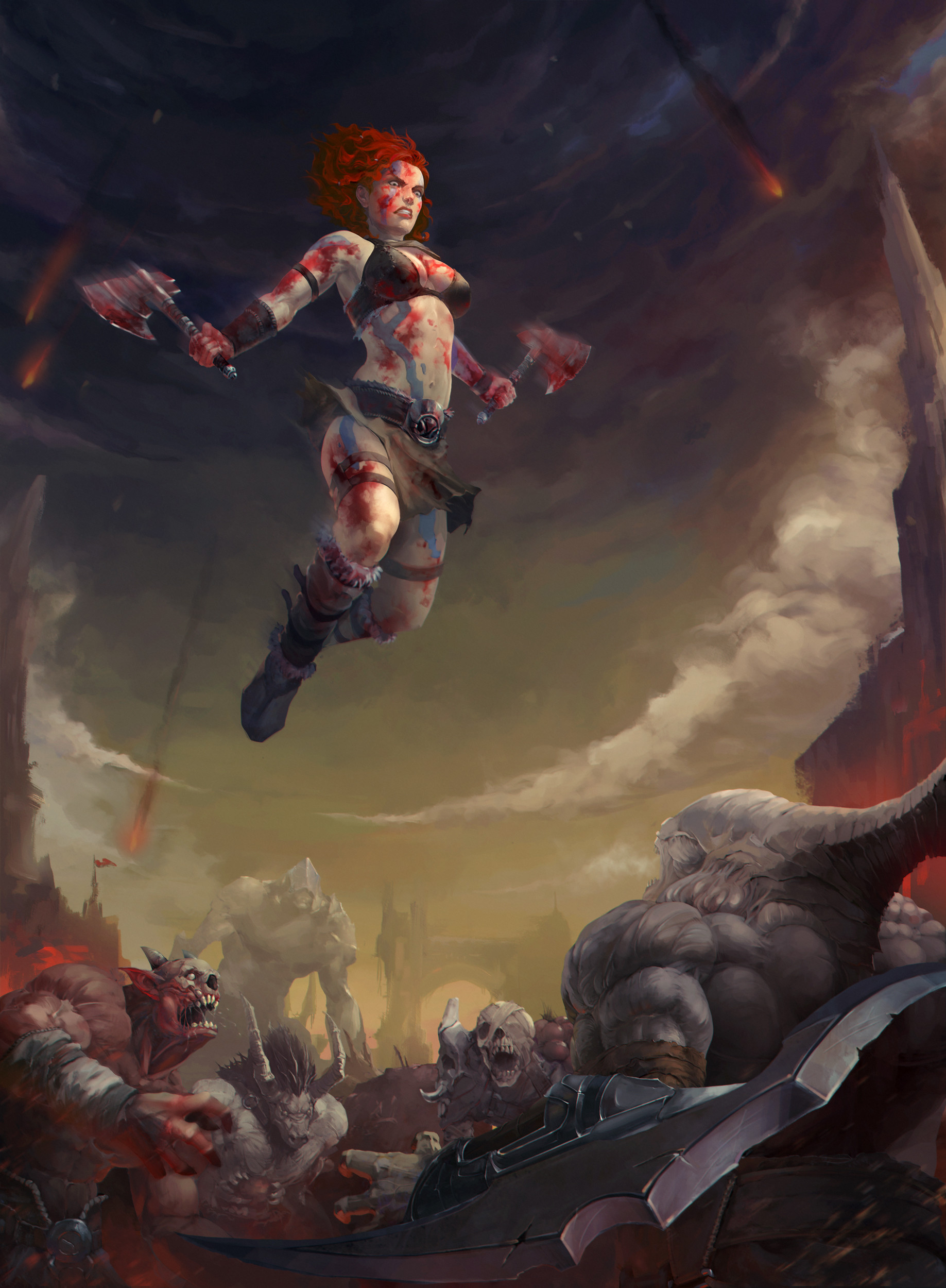 Artstation Barbarian Evgeniy Loginov