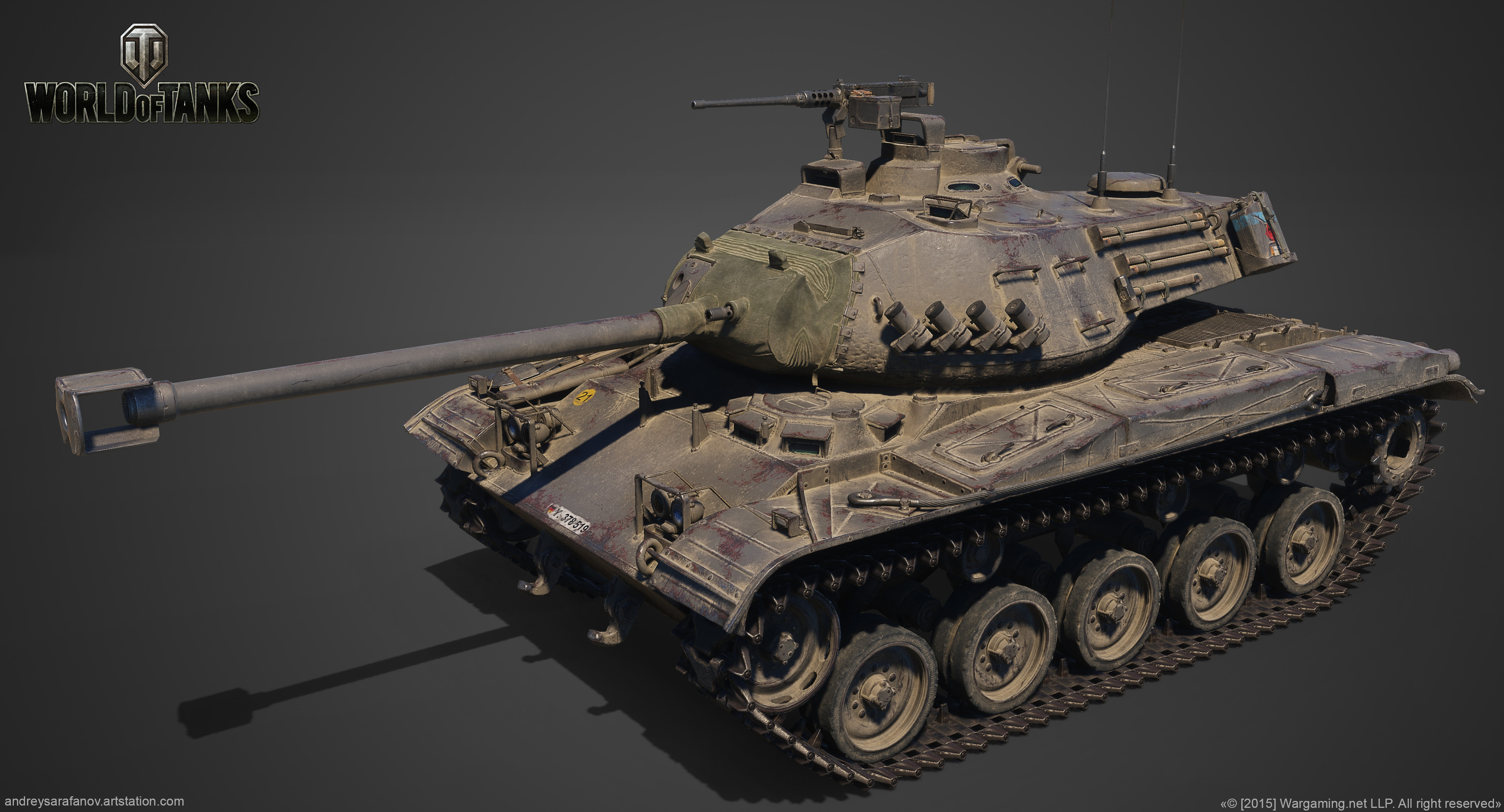 Artstation Lekpz M41 90mm Andrey Sarafanov