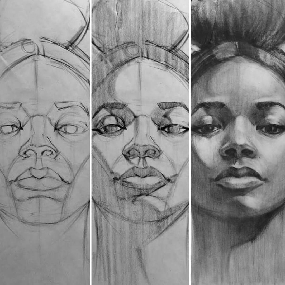 Portrait step by step