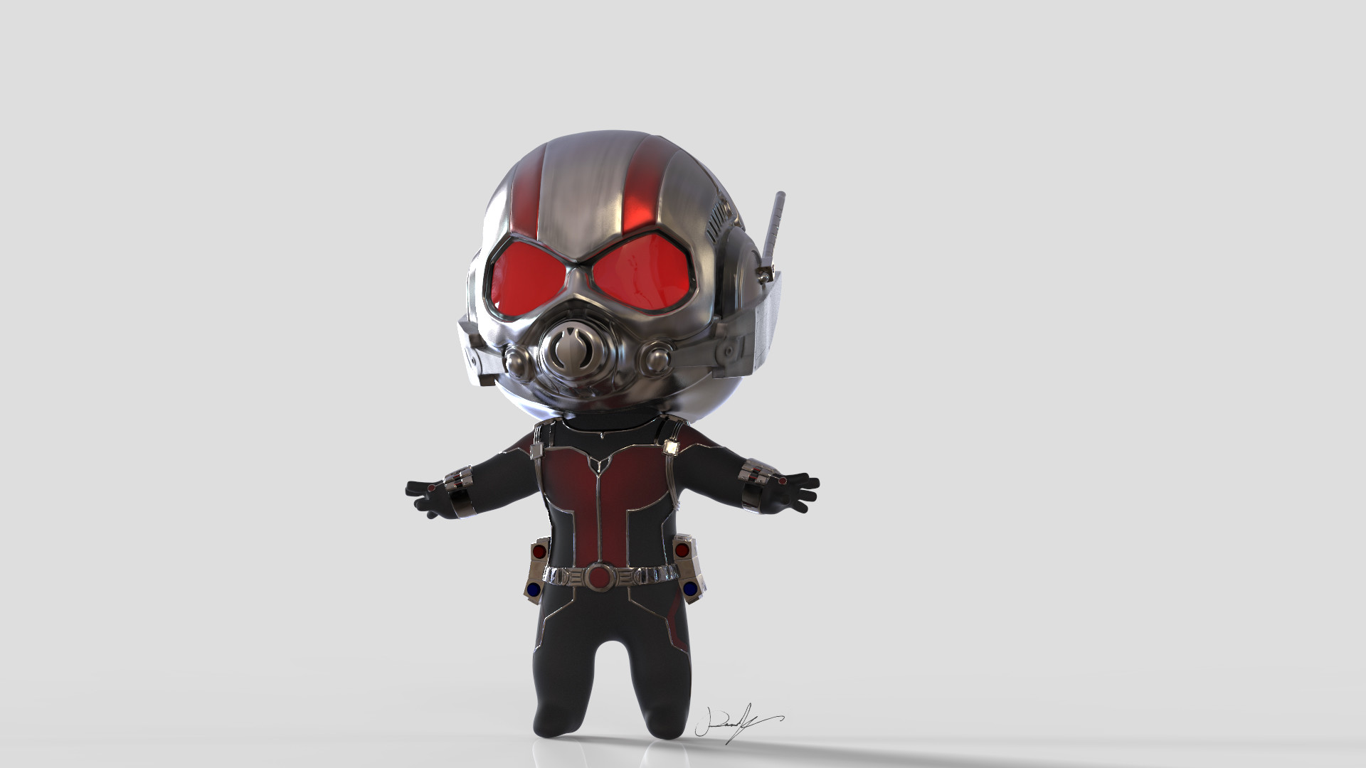 Artstation Ant Baby Keyshot Renders Marvel Ant Man Costume Ron Kam