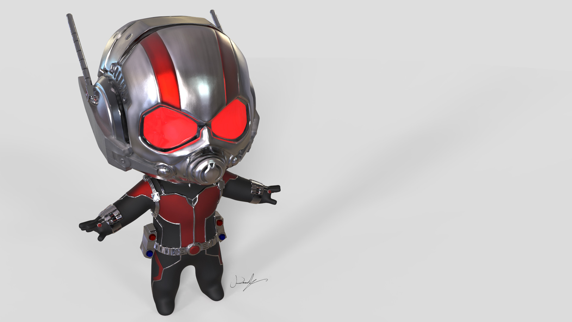 Artstation Ant Baby Keyshot Renders Marvel Ant Man Costume Ron Kam