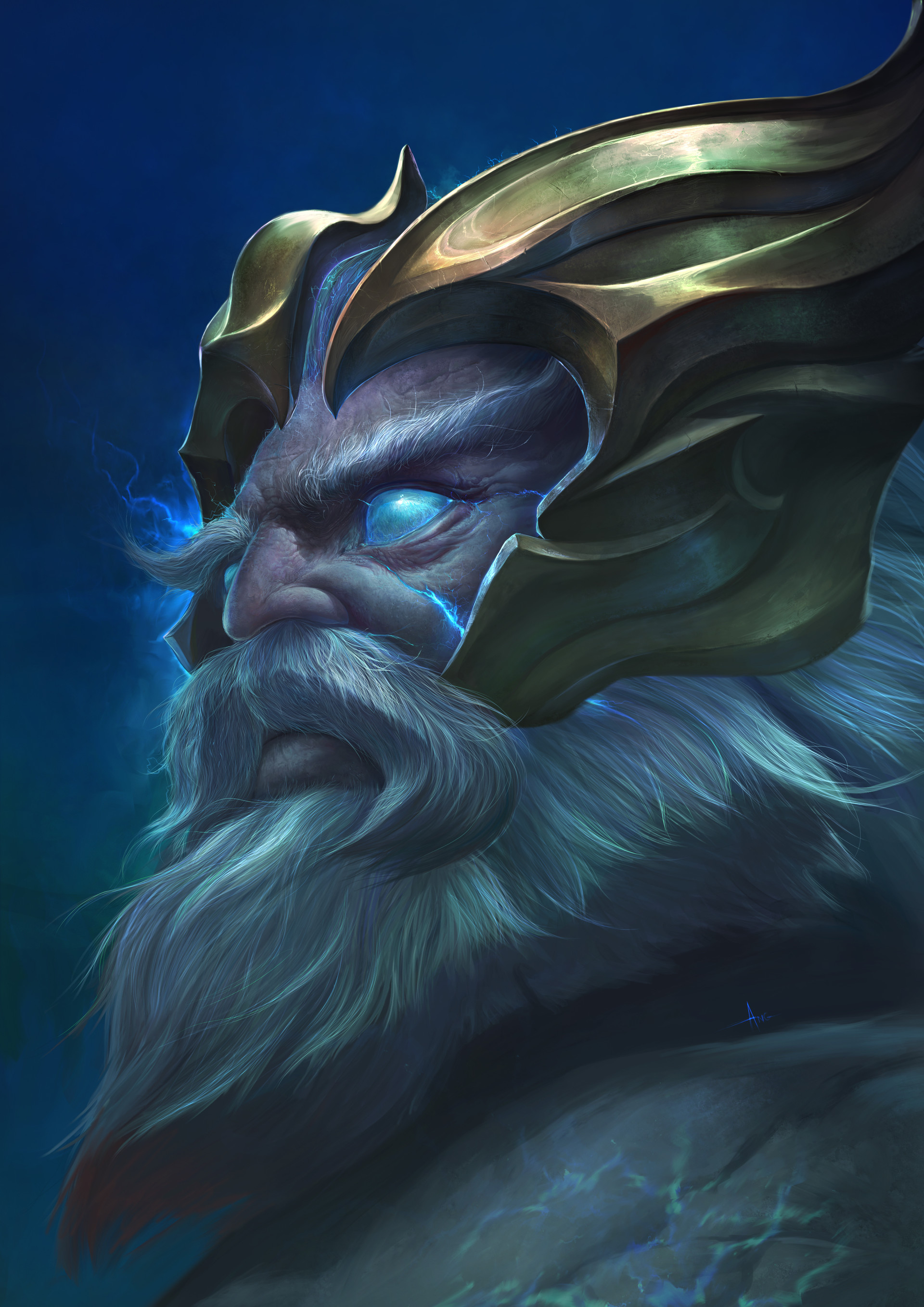 Artstation Dota 2 Zeus Joo Yann Ang