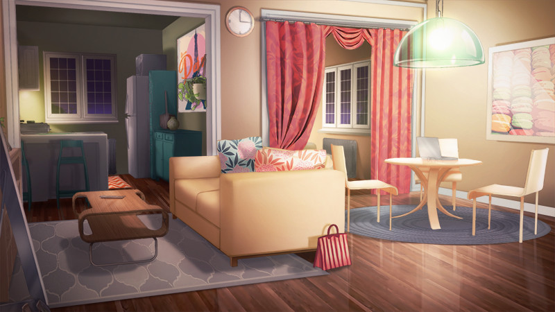 Anime Living Room Background | Baci Living Room