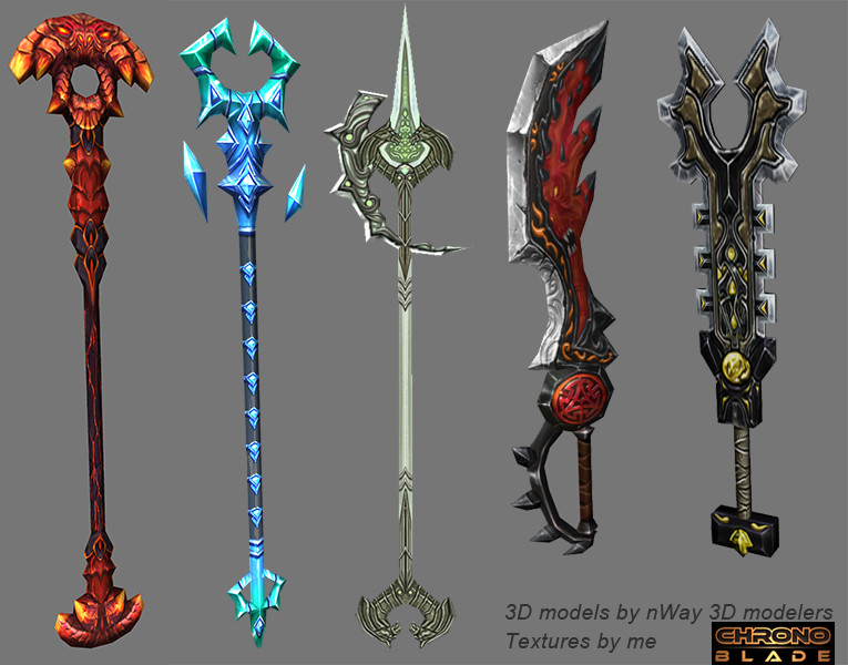 Ken Nguyen - Fantasy Weapons - MMO Rift