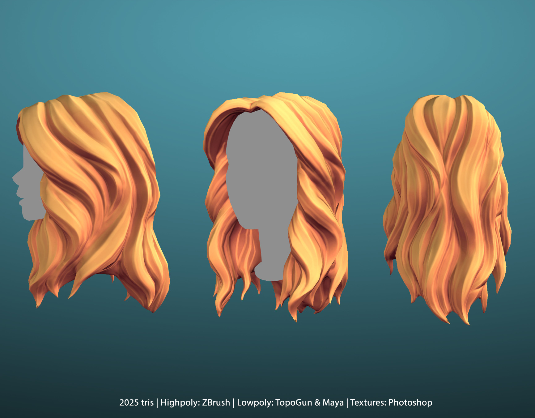 Artstation Plotagon Character Creator Asset Hair Josefine Behm