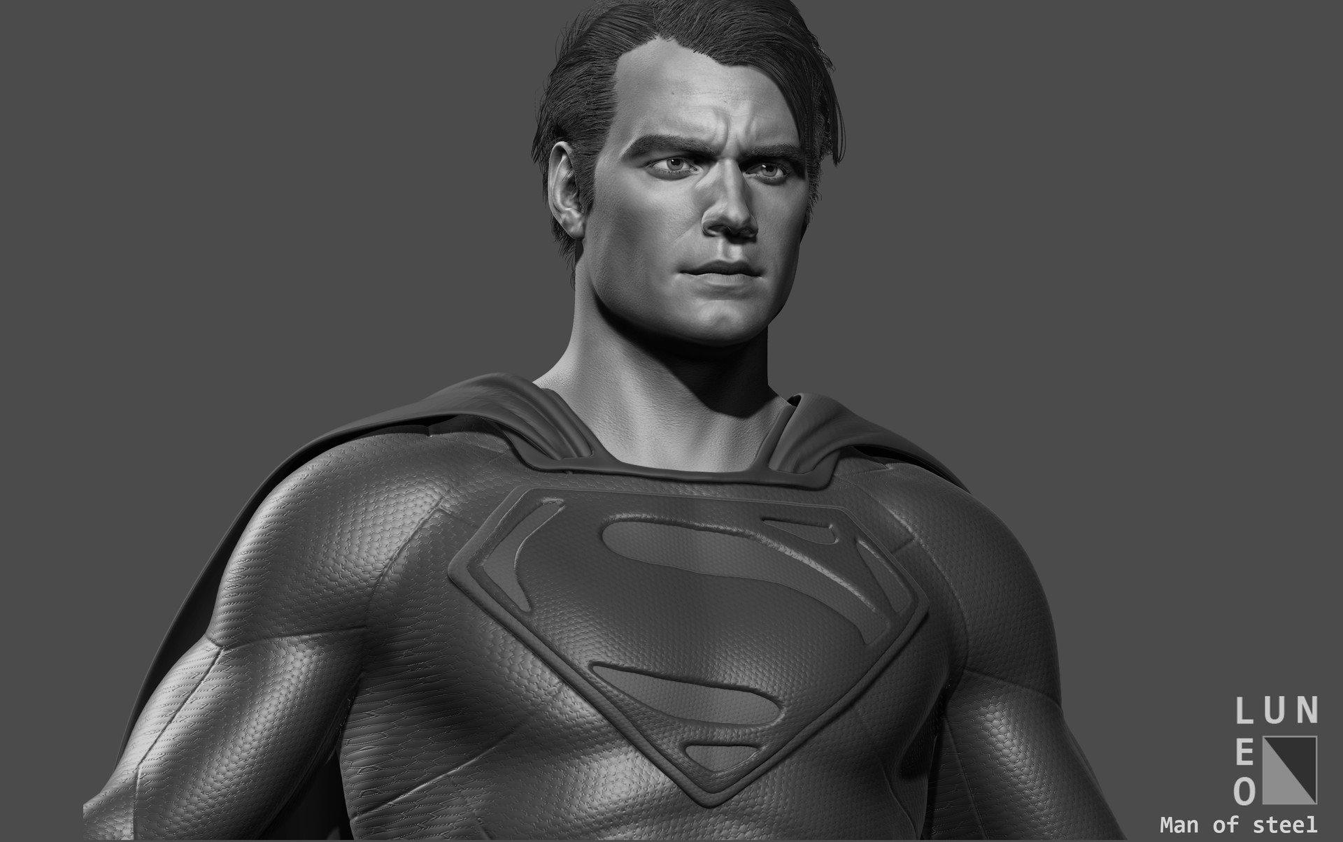 Artstation Man Of Steel Henry Cavill Wip Lun Leo