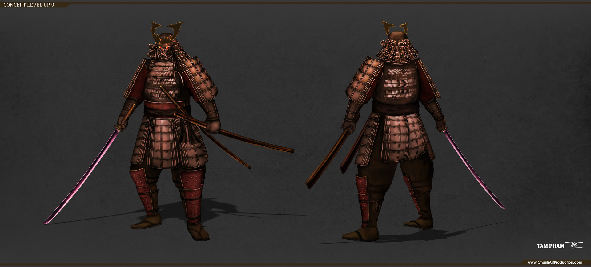 Где можно найти чертеж доспехов самурая кенши ArtStation - Samurai Concept