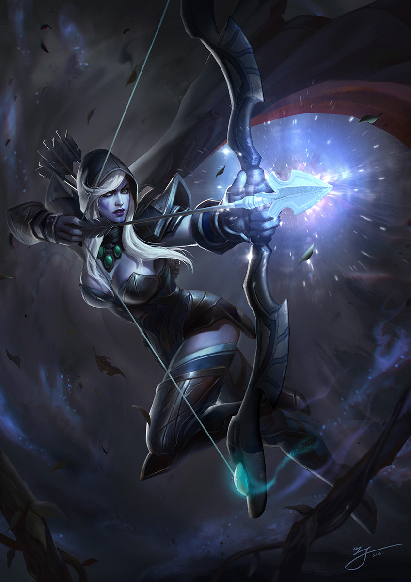 Artstation Dota2 Drow Ranger Ji Zhang