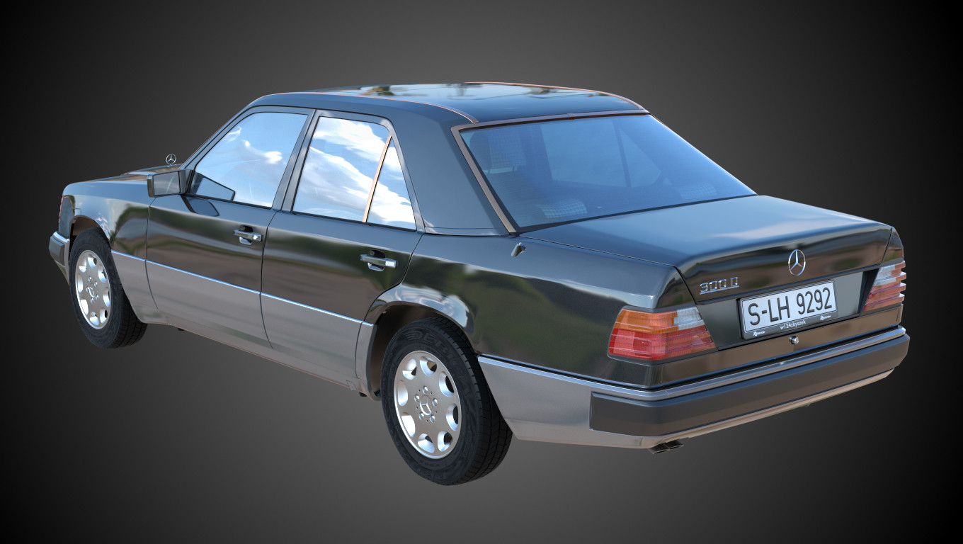 Mercedes w124 vector