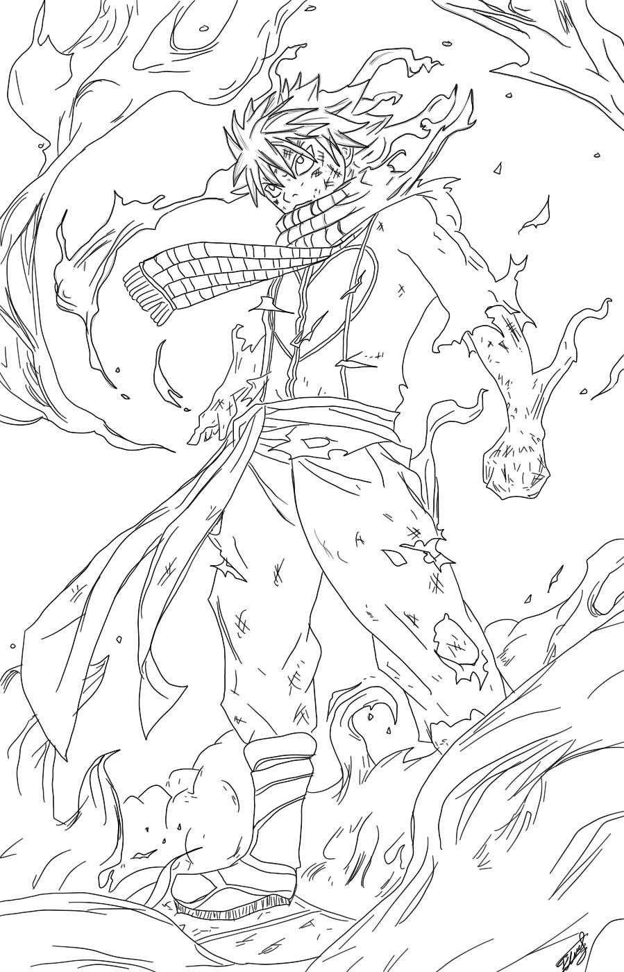 Artstation Fairy Tail Line Art Sample Florence Soehartono