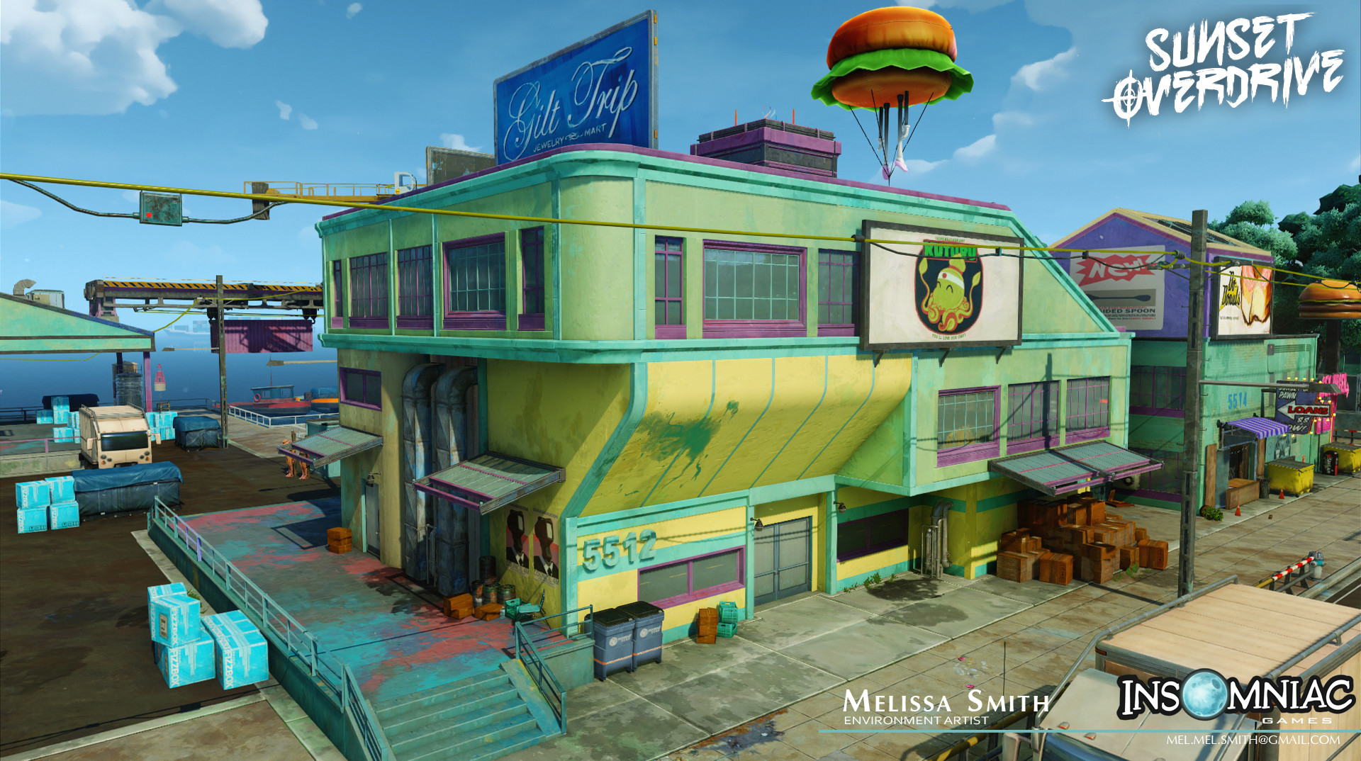 ArtStation - Sunset Overdrive Early Environment Concepts