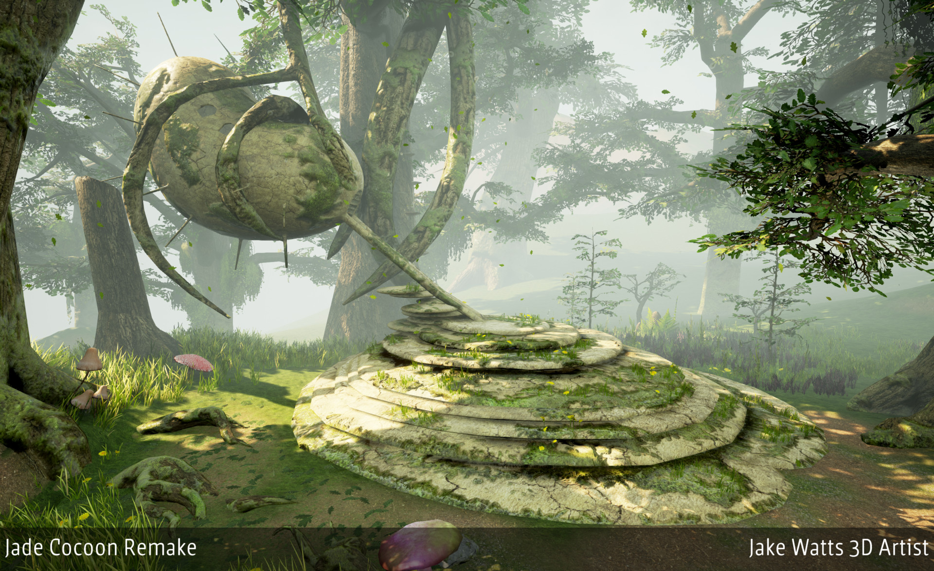 Artstation Jade Cocoon Remake Jake Watts,3d Rugs For Kids