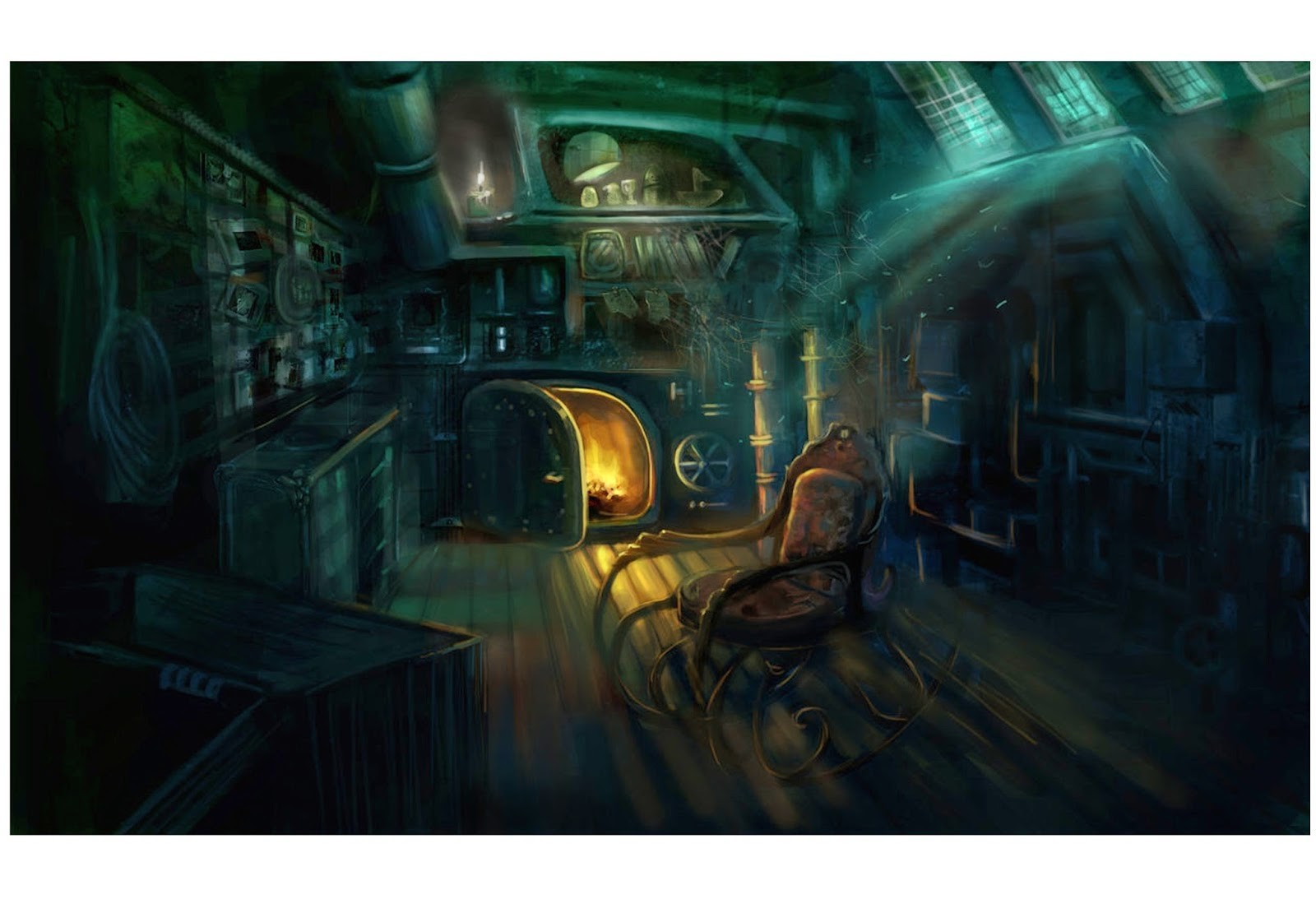 Artstation Grandpa S Rickety Boiler Room Shermin Sim