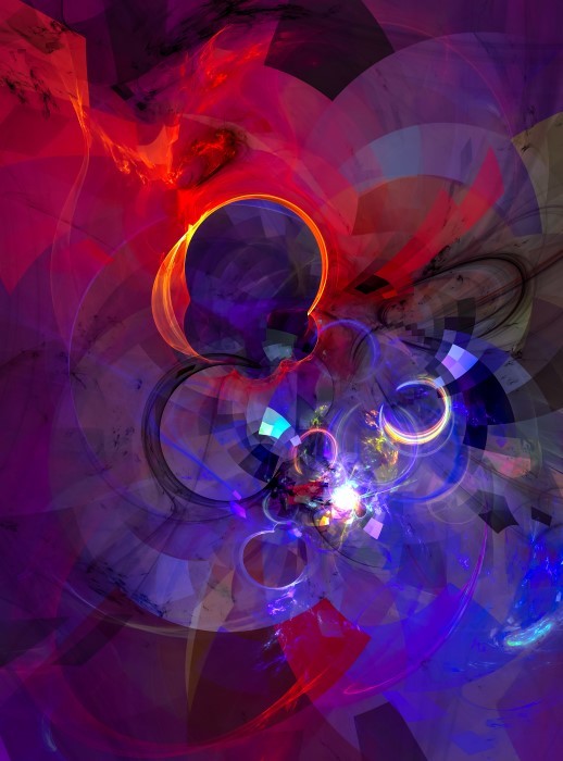 Gordan Junior Echoes Colorful Digital Abstract Art