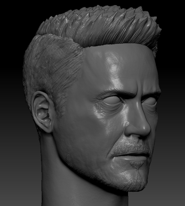 tony stark head sculpt